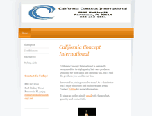 Tablet Screenshot of californiaconcept.net